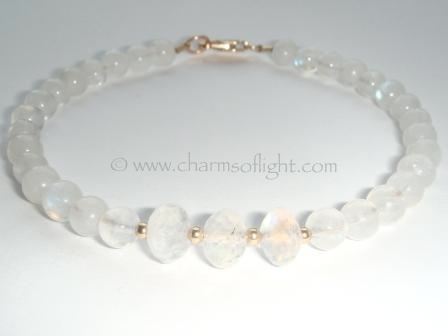 Rainbow Moonstone Bracelet